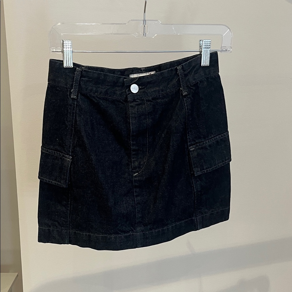 AG Adriano Goldschmied Dark Denim Mini Skirt